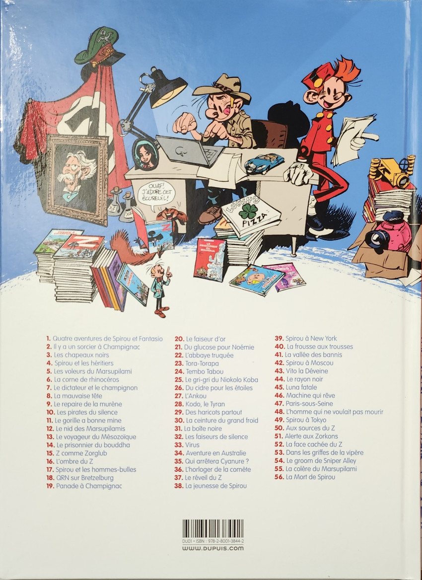 Verso de l'album Spirou et Fantasio Tome 49 Spirou et Fantasio à Tokyo