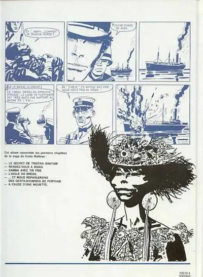 Verso de l'album Corto Maltese Tome 3 Sous le signe du capricorne