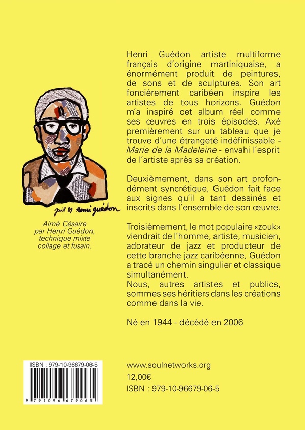 Verso de l'album Henri Guédon Histoires imaginaires d'un peintre réel