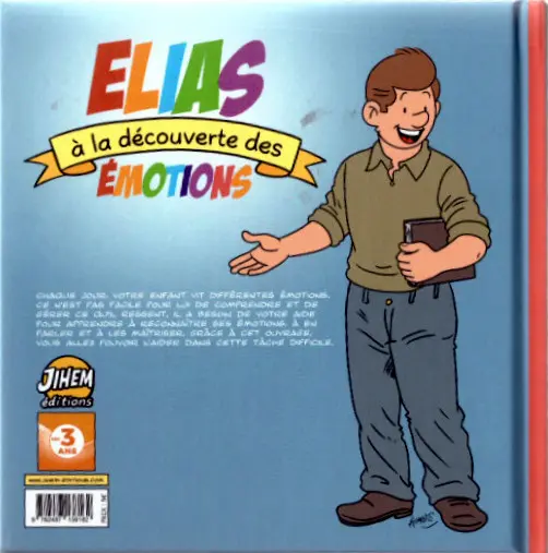 Verso de l'album Les aventures d'Elias Elias à la découverte des émotions