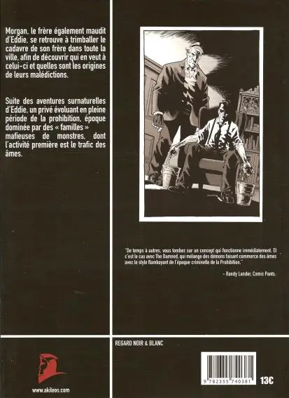Verso de l'album The Damned Tome 2 Les fils prodigues