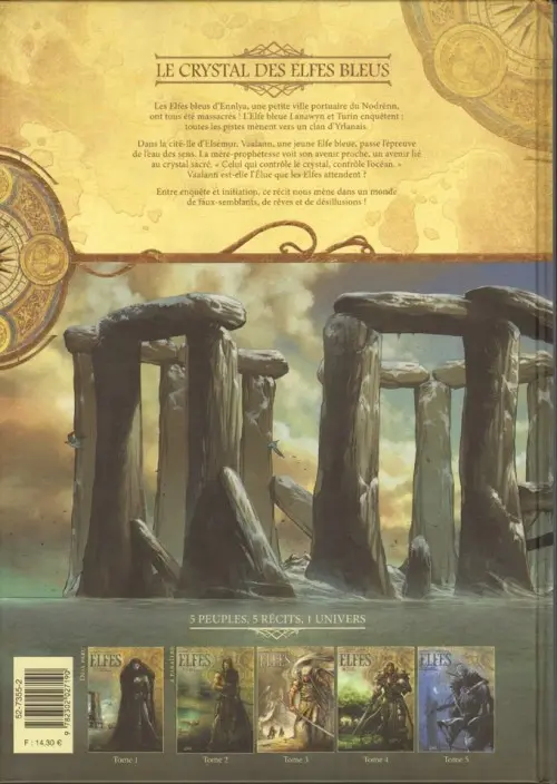 Verso de l'album Elfes Tome 1 Le Crystal des Elfes bleus