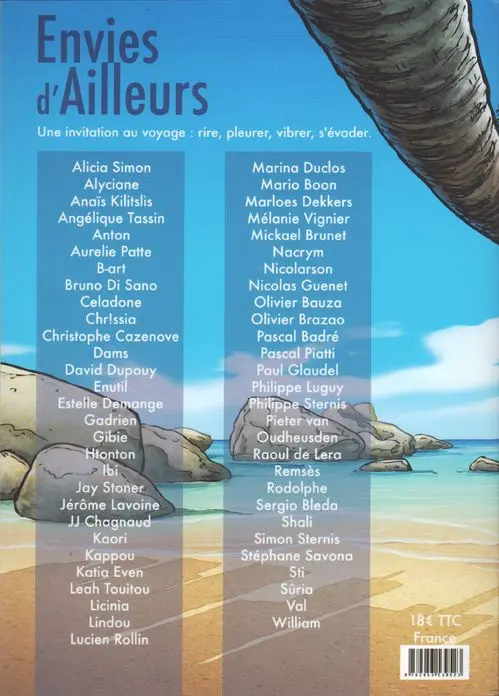 Verso de l'album Envies d'Ailleurs