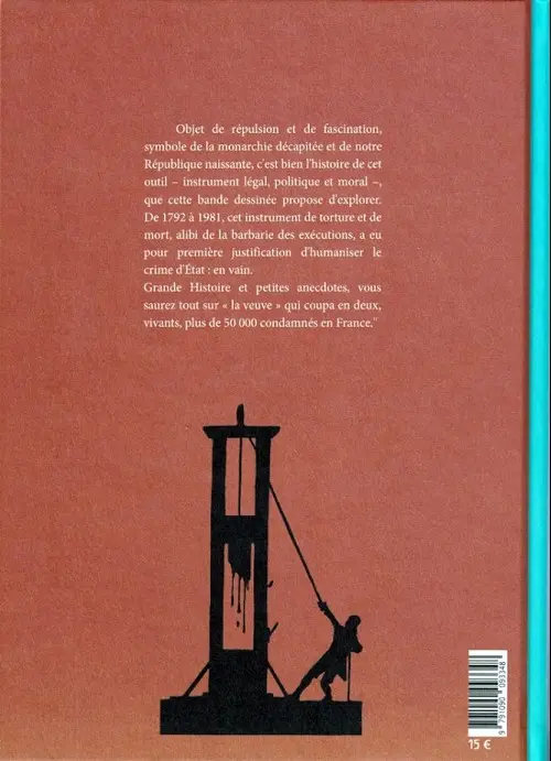 Verso de l'album La Guillotine