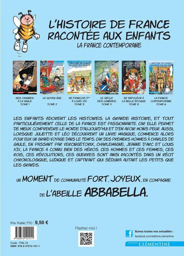 Verso de l'album L'Histoire de France racontée aux enfants Tome 6 La France contemporaine