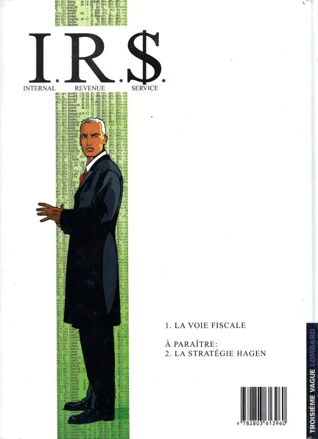 Verso de l'album I.R.$. Tome 1 La voie fiscale