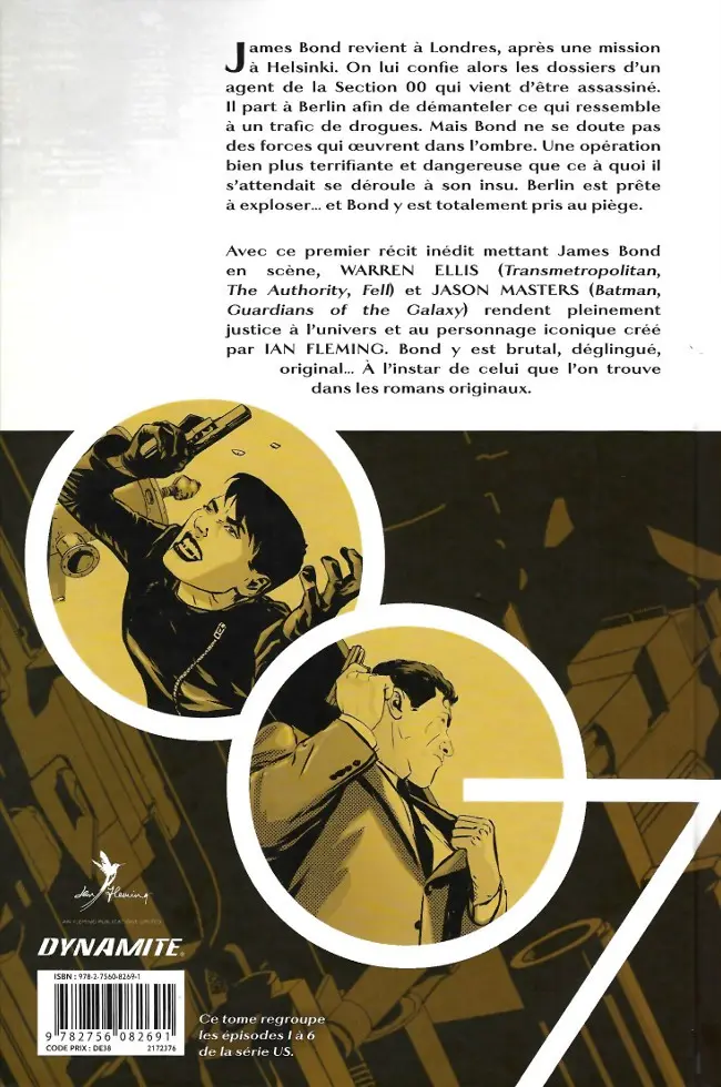 Verso de l'album James Bond Tome 1 VARGR