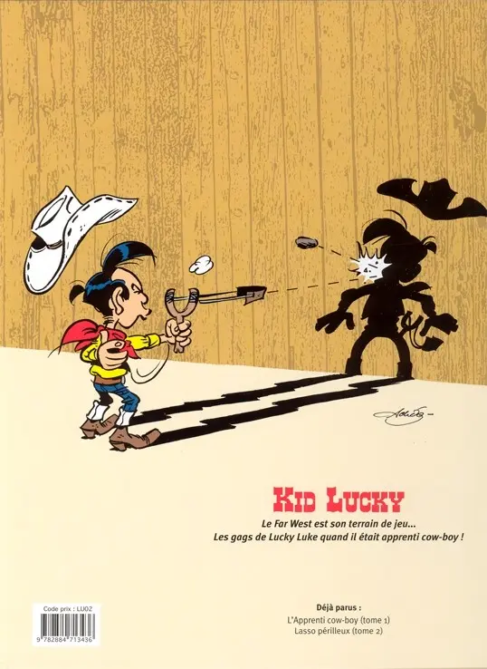 Verso de l'album Kid Lucky Tome 2 Lasso périlleux