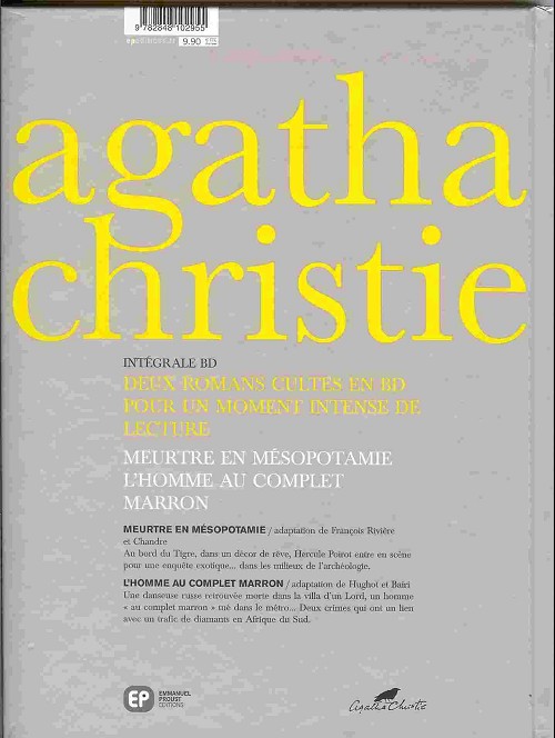 Verso de l'album Agatha Christie Enquêtes exotiques