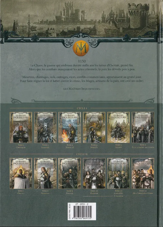 Verso de l'album Les Maîtres inquisiteurs Tome 9 Bakael