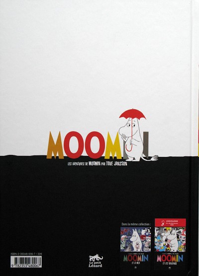 Verso de l'album Les Aventures de Moomin Tome 3 Moomin et la Comète