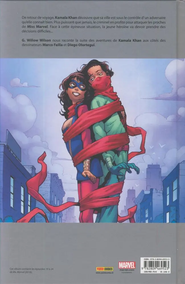 Verso de l'album Ms. Marvel Tome 7 La Mecque