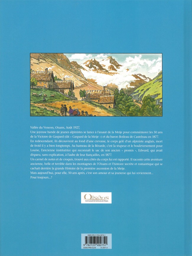 Verso de l'album Les Amants de l'Oisans Gaspard de la Meije et les Sources de l'alpinisme