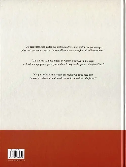 Verso de l'album Les Plumes Volume 1