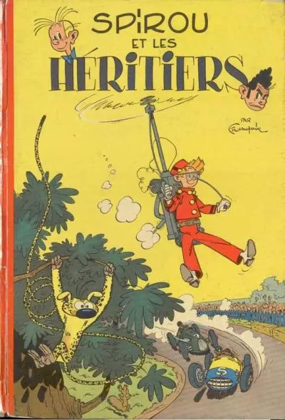 Couverture de l'album Spirou et Fantasio Tome 4 Spirou et les héritiers