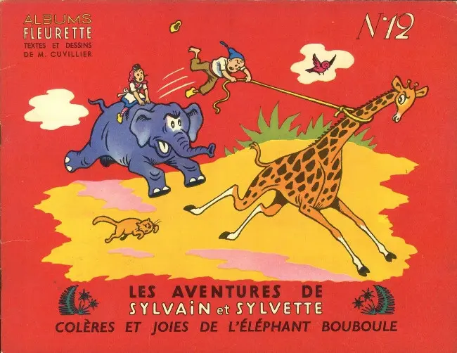 Couverture de l'album Sylvain et Sylvette Tome 12 Colères et joies de l'éléphant Bouboule