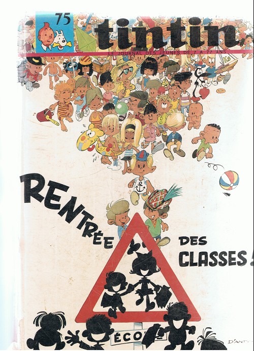 Couverture de l'album Tintin Tome 75 Tintin album du journal (n°1004 à 1016)