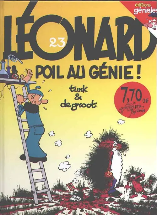 Couverture de l'album Léonard Tome 23 Poil au génie !