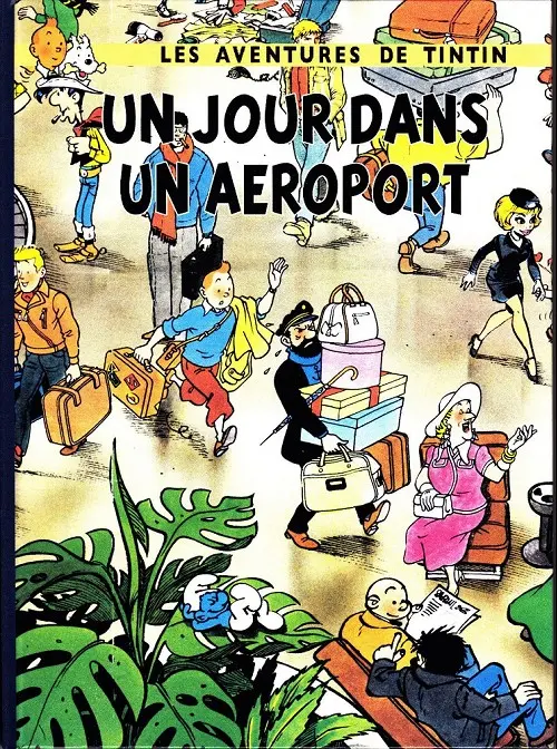 Couverture de l'album Tintin Un jour dans un aéroport