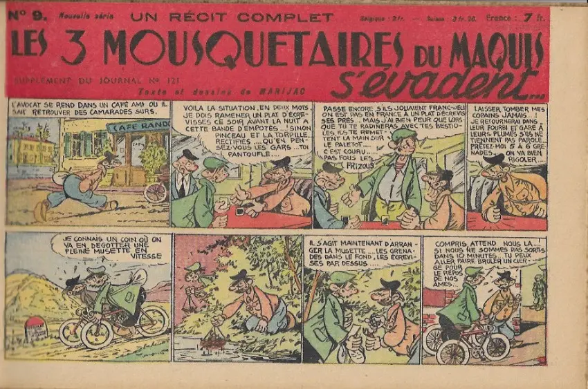 Couverture de l'album Les 3 Mousquetaires du Maquis Tome 9 Les 3 mousquetaires du maquis s'évadent