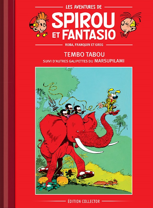Couverture de l'album Spirou et Fantasio Édition collector Tome 24 Tembo Tabou suivi d'Autres galipettes du Marsupilami