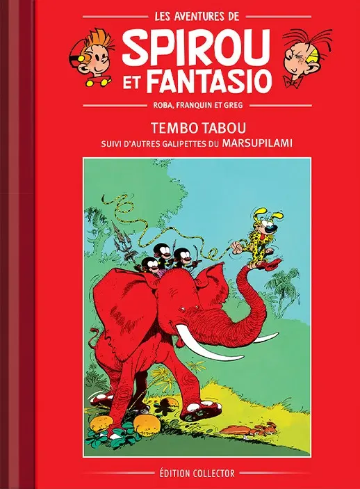 Couverture de l'album Spirou et Fantasio Édition collector Tome 24 Tembo Tabou suivi d'Autres galipettes du Marsupilami