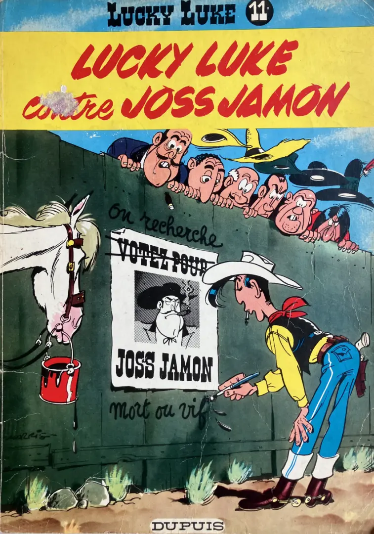 Couverture de l'album Lucky Luke Tome 11 Lucky Luke contre Joss Jamon