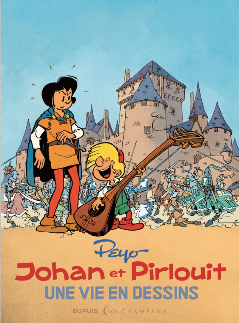 Couverture de l'album Une vie en dessins 10 Peyo Johan et Pirlouit