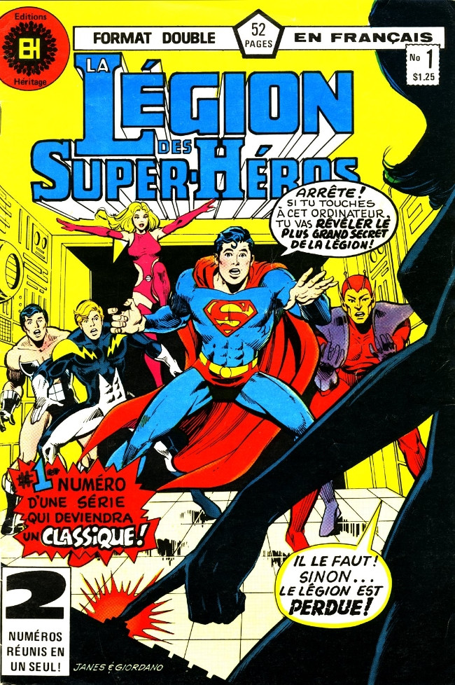 Couverture de l'album La Légion des super-héros Tome 1 Le passé dans un sombre miroir