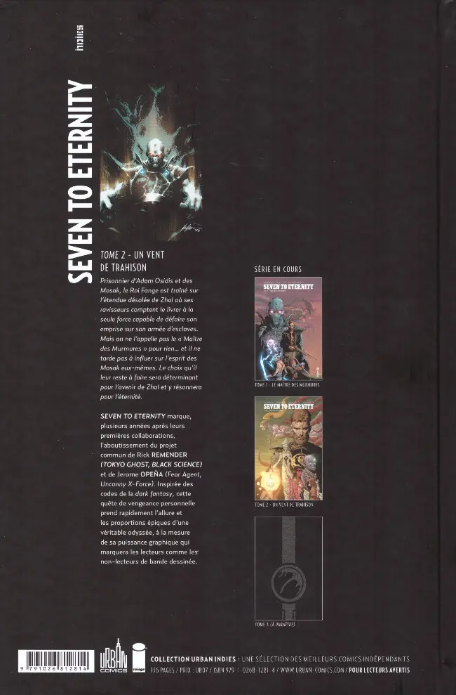 Verso de l'album Seven to Eternity Tome 2 Un vent de trahison