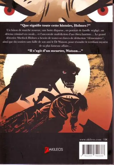 Verso de l'album Une histoire illustrée de Sherlock Holmes Tome 1 Le Chien des Baskerville