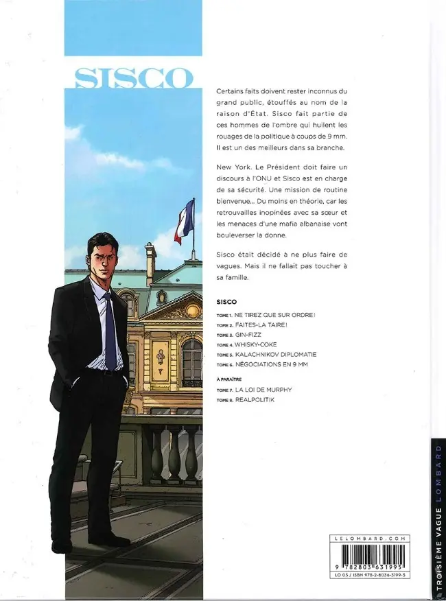 Verso de l'album Sisco Tome 6 Négociations en 9 mm