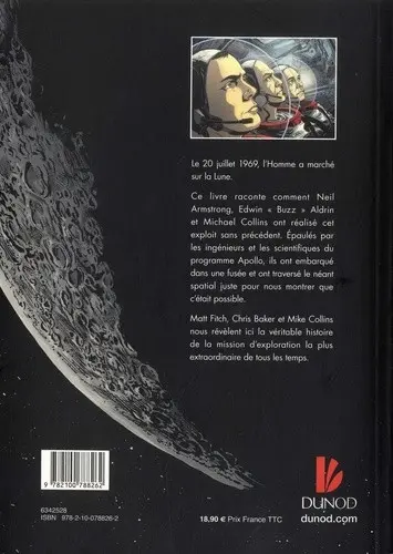 Verso de l'album Apollo Des hommes sur la Lune