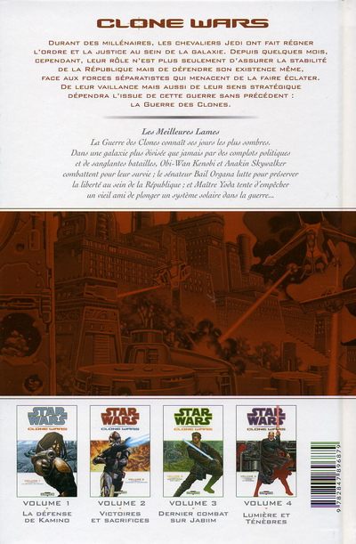 Verso de l'album Star Wars - Clone Wars Tome 5 Les meilleures lames