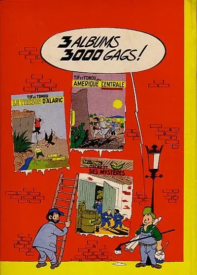 Verso de l'album Tif et Tondu Tome 4 Tif et Tondu contre la main blanche