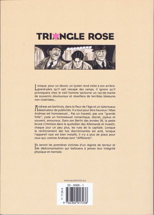 Verso de l'album Triangle rose