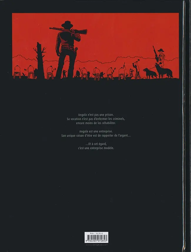 Verso de l'album Tyler Cross Tome 2 Angola