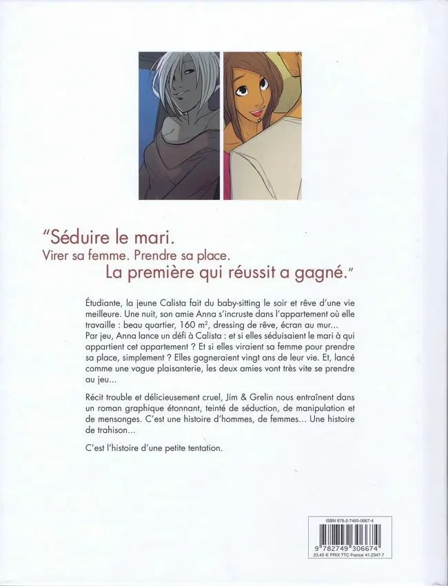 Verso de l'album Une petite tentation