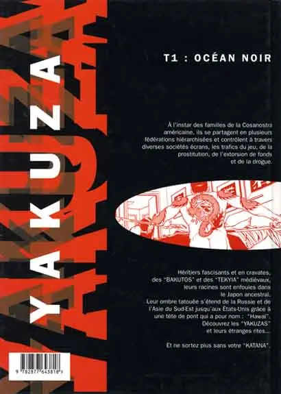 Verso de l'album Yakuza 1 Océan noir