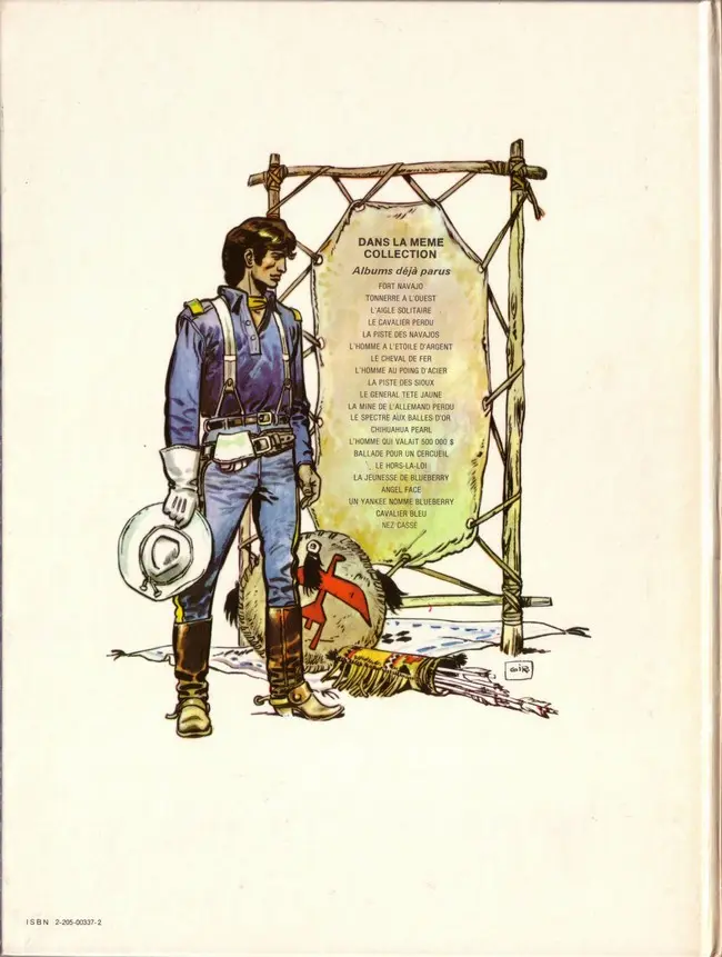 Verso de l'album Blueberry Tome 5 La piste des Navajos