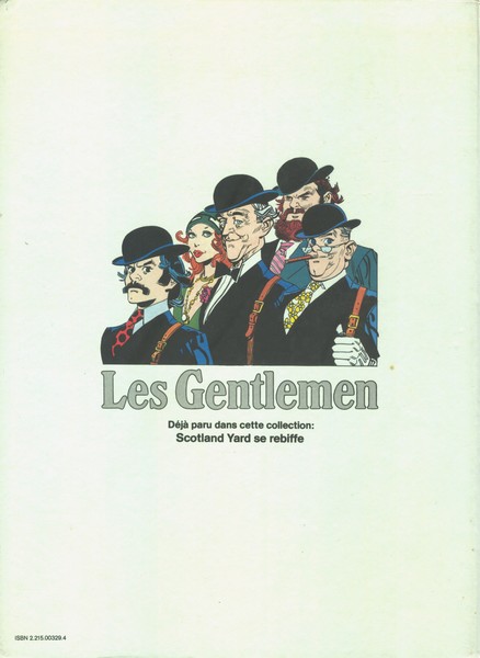 Verso de l'album Les Gentlemen Tome 2 Le dada de ces messieurs