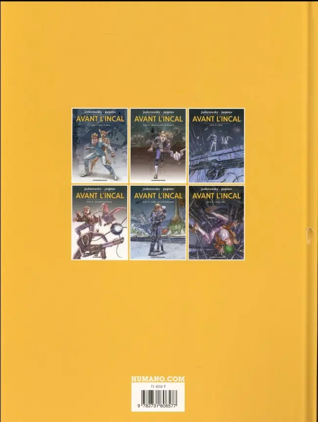 Verso de l'album Avant l'Incal Tome 1 Adieu le père