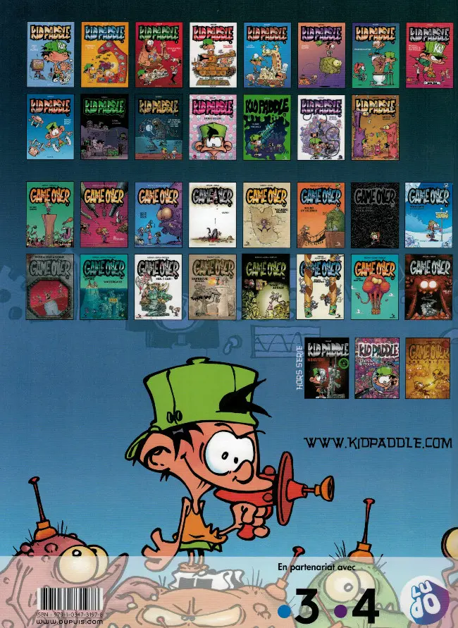 Verso de l'album Kid Paddle Tome 2 Carnage Total