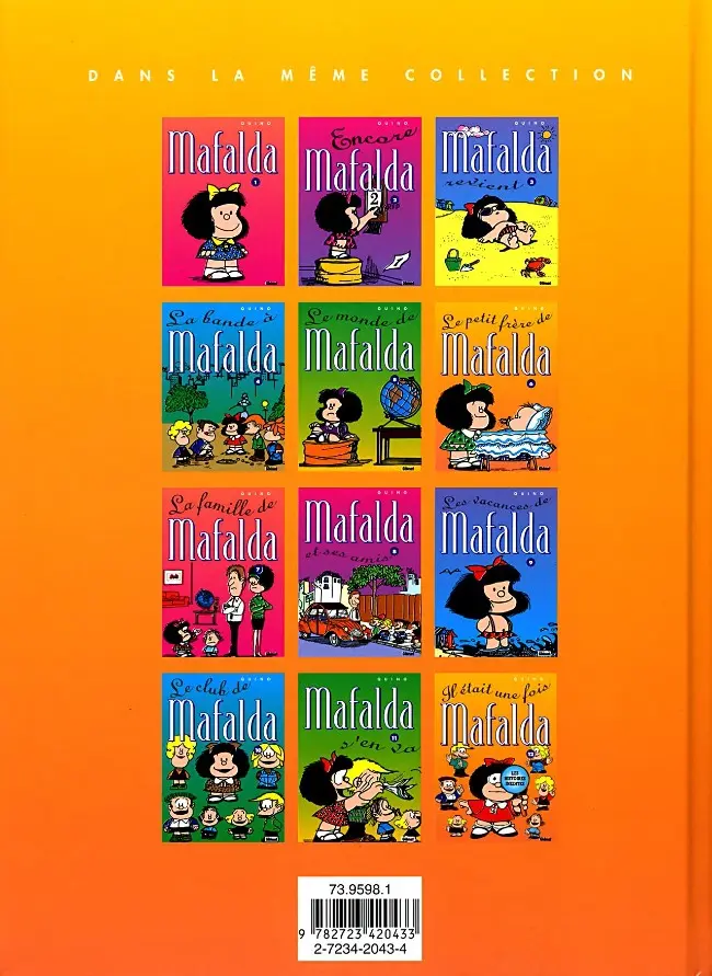 Verso de l'album Mafalda Tome 6 Le petit frère de Mafalda