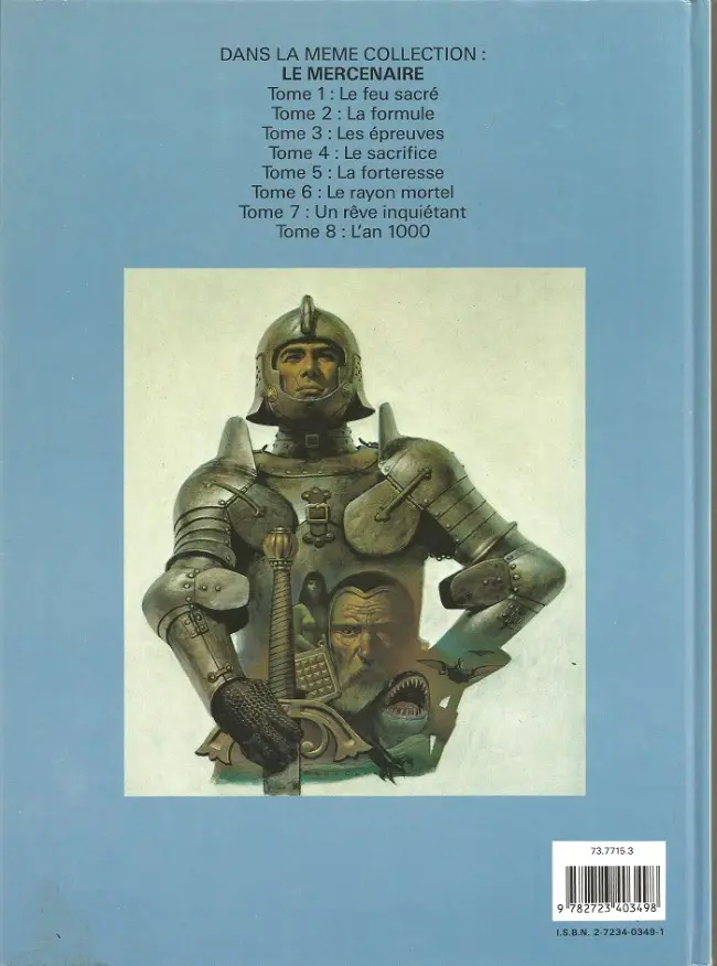 Verso de l'album Le Mercenaire Tome 2 La formule