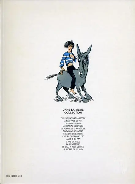 Verso de l'album Philémon Tome 2 Philémon et le naufragé du A
