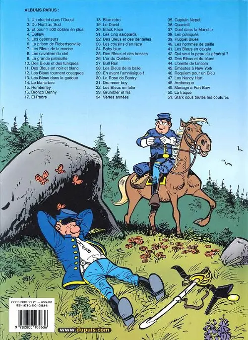 Verso de l'album Les Tuniques Bleues Tome 6 La prison de Robertsonville