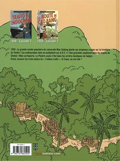 Verso de l'album Victor Levallois Tome 2 La route de Cao Bang