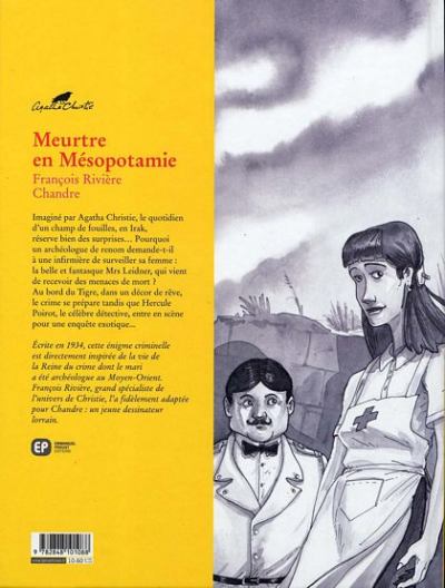 Verso de l'album Agatha Christie Tome 12 Meurtre en Mésopotamie