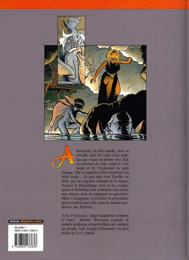Verso de l'album Aria Tome 25 Florineige